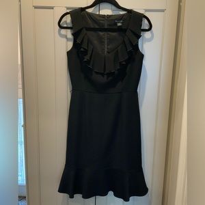 White House Black Market Ruffle Dress- Size 0
